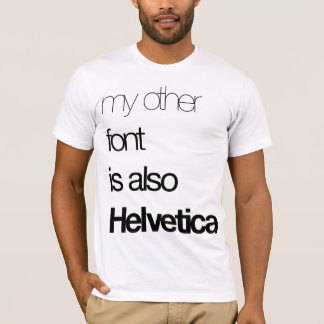 Mijn andere Lettertype (zwart op wit) T-shirt