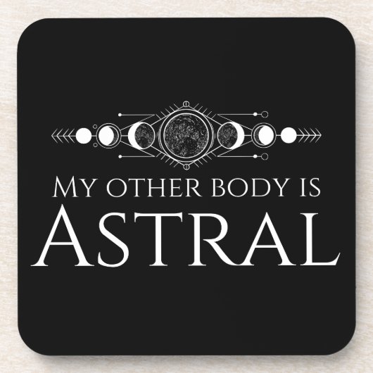 Mijn andere lichaam is astral bier onderzetter (Voorkant)