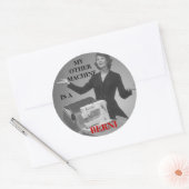 MIJN ANDERE MACHINE IS EEN BERNI RONDE STICKER (Envelop)