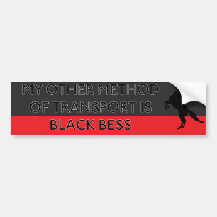 Mijn andere manier van vervoer is Black Bess Bumpersticker