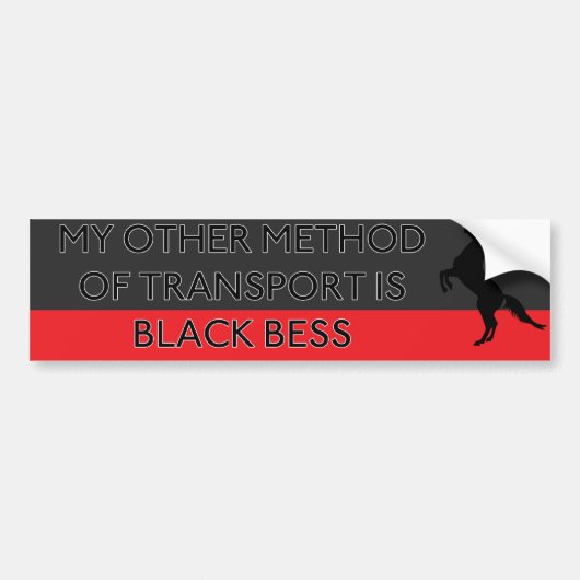 Mijn andere manier van vervoer is Black Bess Bumpersticker (Voorkant)