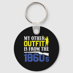 Mijn andere outfit is uit de jaren 1860 - Civil Wa Sleutelhanger