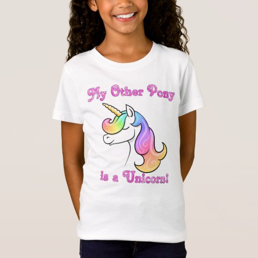 Mijn andere Pony is een Unicorn kinder shirt (Voorkant)