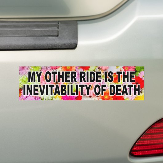 Mijn andere Ride is de onvermijdbaarheid van de do Bumpersticker (Op auto)