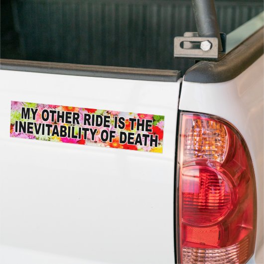 Mijn andere Ride is de onvermijdbaarheid van de do Bumpersticker (Op Truck)