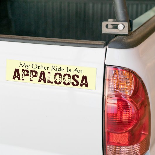 Mijn andere Ride is een Appaloosa Bumpersticker (Op Truck)