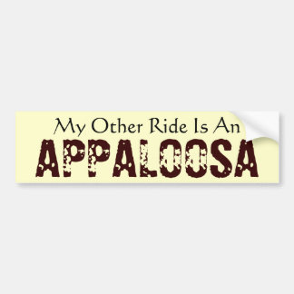 Mijn andere Ride is een Appaloosa Bumpersticker