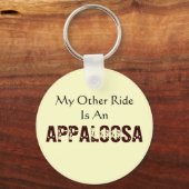 Mijn andere Ride is een Appaloosa Sleutelhanger (Voorkant)