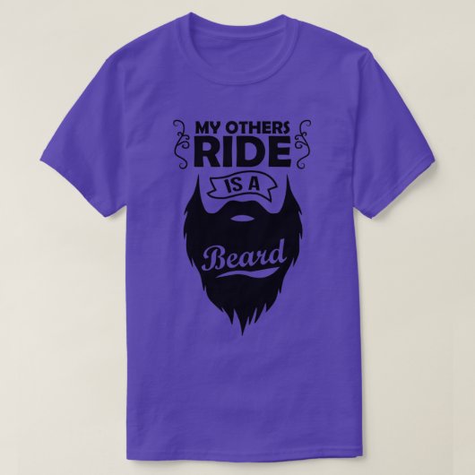 Mijn andere Ride is een baard, Giftsbeard, grappig T-shirt (Design voorkant)