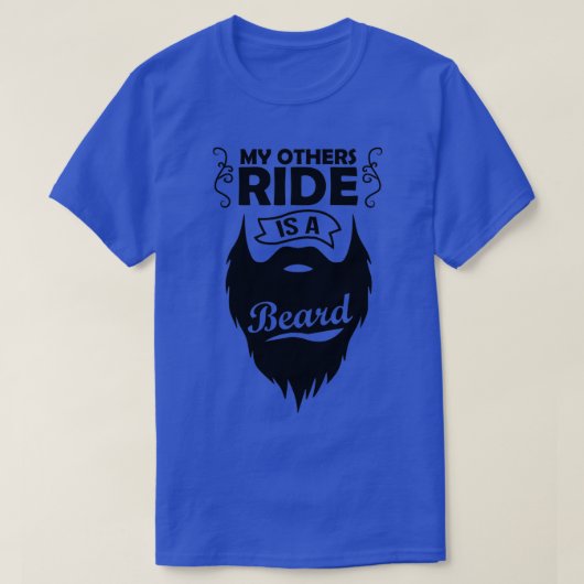 Mijn andere Ride is een baard, Giftsbeard, grappig T-shirt (Design voorkant)