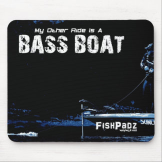 Mijn andere Ride is een bassenboot Mousepad Muismat