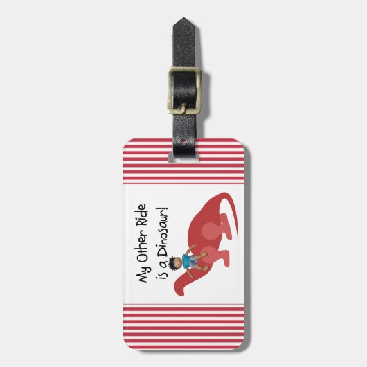 Mijn andere Ride is een Dinosaur AA Bagagelabel (Voorkant verticaal)