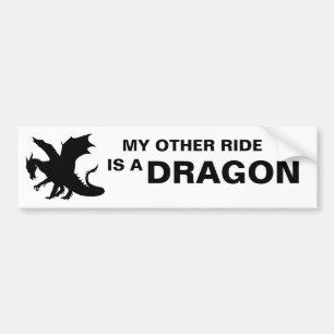 MIJN ANDERE RIDE IS EEN DRAGON BUMPERSTICKER