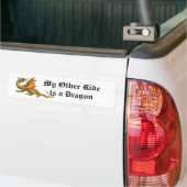 Mijn andere Ride is een Dragon Bumpersticker (Op Truck)