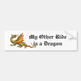 Mijn andere Ride is een Dragon Bumpersticker