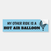 Mijn andere Ride is een luchtballon Bumpersticker (Voorkant)