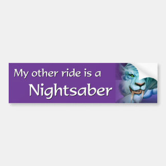 Mijn andere Ride is een Nightsaber Bumpersticker