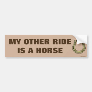 Mijn andere Ride is een paarse grappige bumperstic Bumpersticker