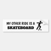 Mijn andere Ride is een Skateboard Sticker (Voorkant)