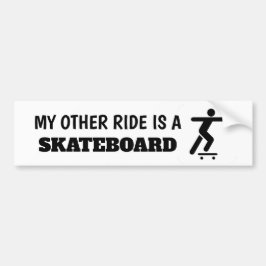 Mijn andere Ride is een Skateboard Sticker