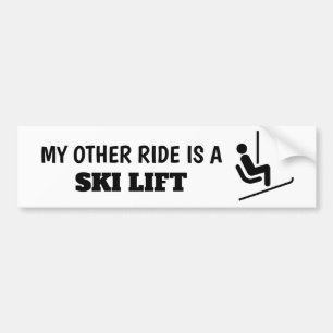 Mijn andere Ride is een Ski Lift Sticker