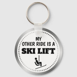 Mijn andere Ride is een skilift Sleutelhanger