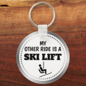 Mijn andere Ride is een skilift Sleutelhanger (Voorkant)