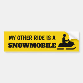 Mijn andere Ride is een Snowmobile Sticker
