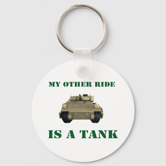 Mijn andere Ride is een Tank 3 Sleutelhanger (Voorkant)