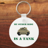 Mijn andere Ride is een Tank 3 Sleutelhanger (Voorkant)