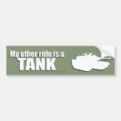 Mijn andere Ride is een TANK Bumpersticker (Voorkant)