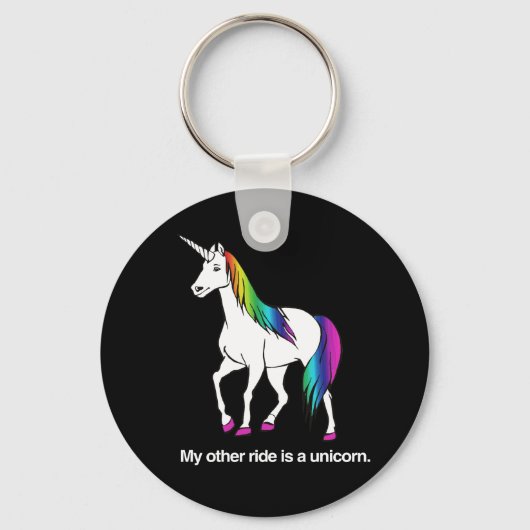 MIJN ANDERE RIDE IS EEN UNICORN SLEUTELHANGER (Voorkant)