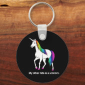 MIJN ANDERE RIDE IS EEN UNICORN SLEUTELHANGER (Voorkant)