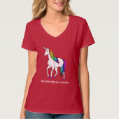 MIJN ANDERE RIDE IS EEN UNICORN T-SHIRT (Voorkant)