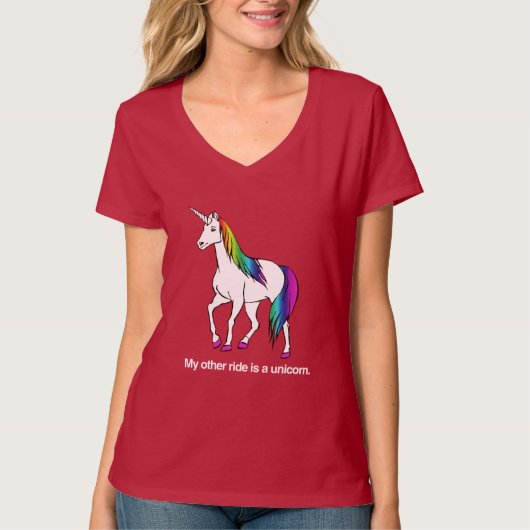 MIJN ANDERE RIDE IS EEN UNICORN T-SHIRT (Voorkant)