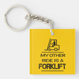 Mijn andere Ride is een vorklift Sleutelhanger