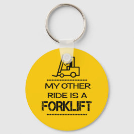 Mijn andere Ride is een vorklift Sleutelhanger