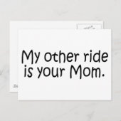 Mijn andere Ride is je moeder Briefkaart (Voorkant / Achterkant)