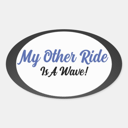 Mijn andere Ride Ovale Sticker (Voorkant)