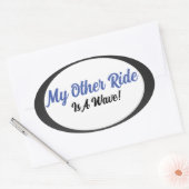 Mijn andere Ride Ovale Sticker (Envelop)