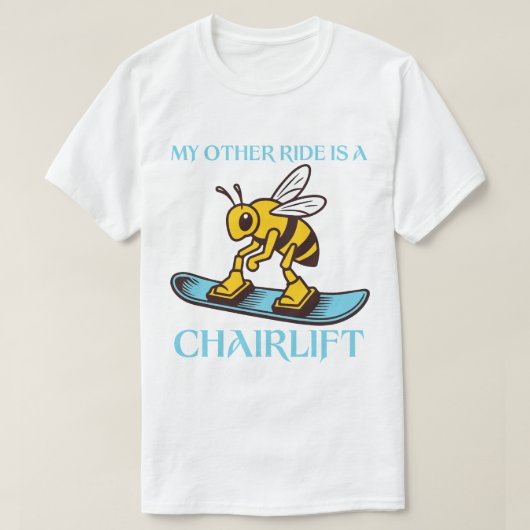 Mijn andere rit is chairift t-shirt (Design voorkant)