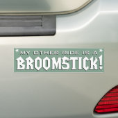 Mijn andere rit is een bezemsteel bumpersticker (Op auto)