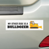 Mijn andere rit is een bulldozer bumpersticker (Op auto)
