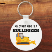 Mijn andere rit is een bulldozer sleutelhanger (Voorkant)