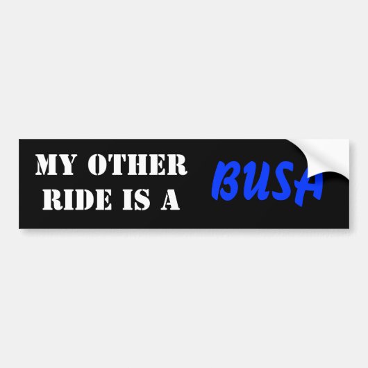 Mijn andere rit is een BUSA Bumpersticker (Voorkant)