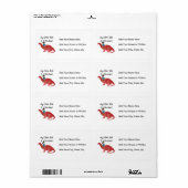 Mijn andere rit is een dinosaurus AA Etiket (Full Sheet)