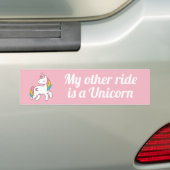 Mijn andere rit is een eenhoorn bumpersticker (Op auto)