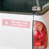 Mijn andere rit is een eenhoorn bumpersticker (Op Truck)