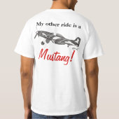 Mijn andere rit is een Mustang T-shirt (Achterkant)