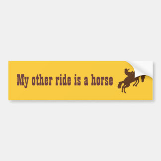 Mijn andere rit is een paard bumpersticker